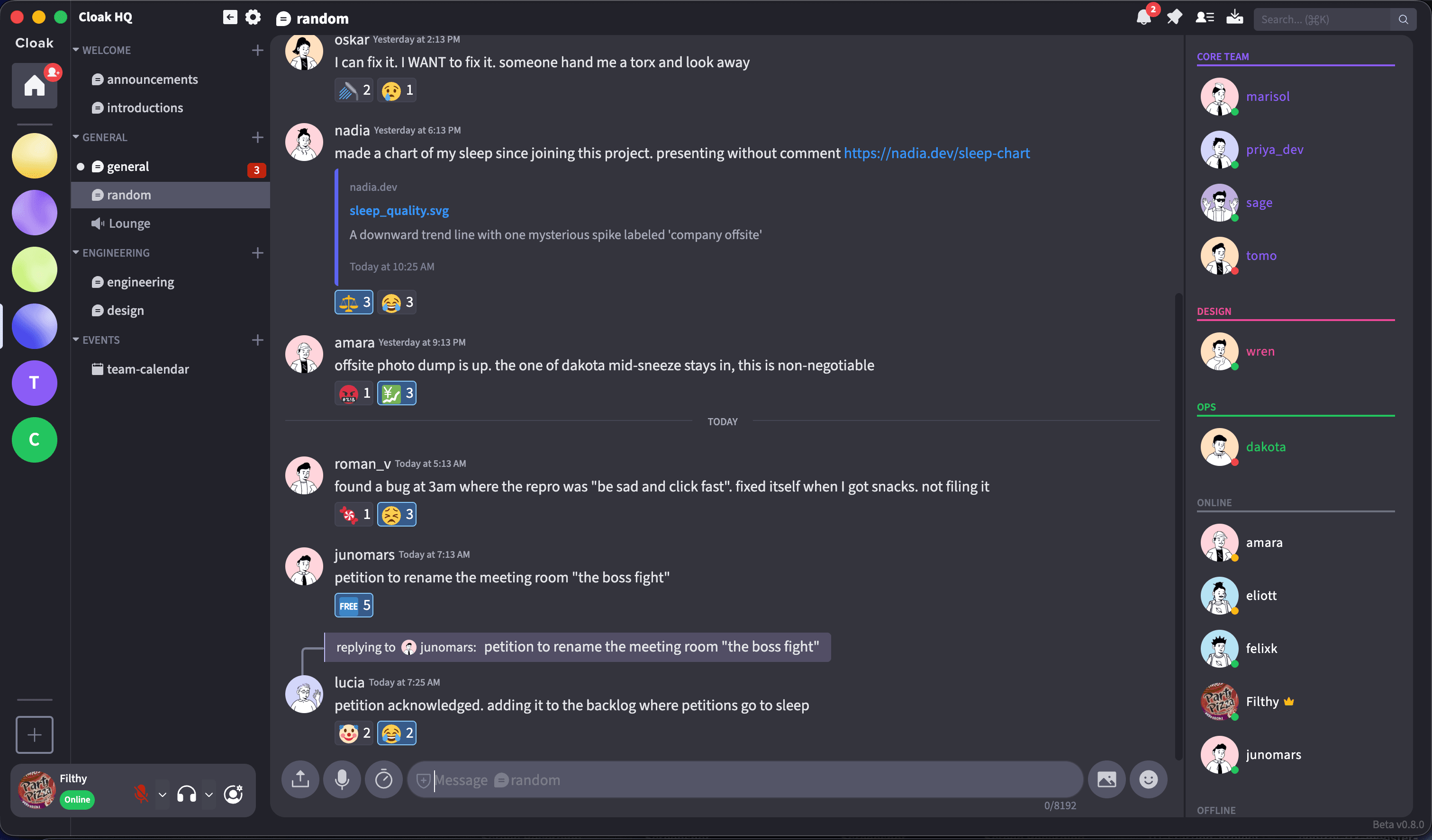 The Cloak desktop app